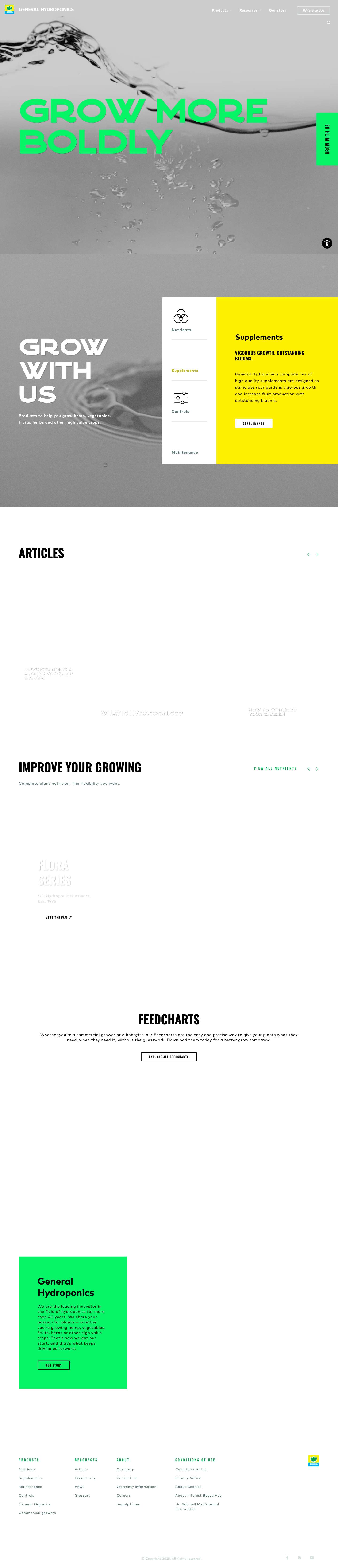 General Hydroponics – Grow indoor. Grow outdoor. Grow with us. - Full Screenshot