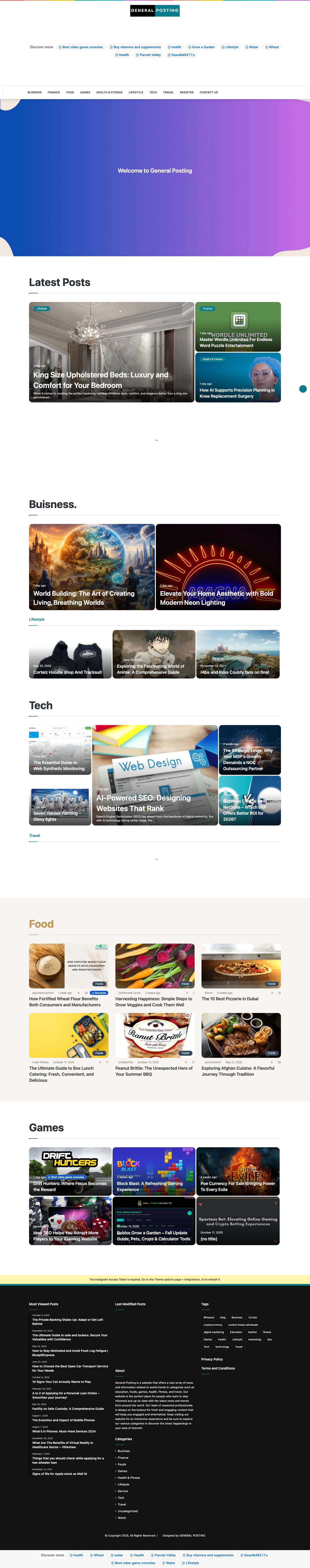 Home - General Posting - Full Screenshot