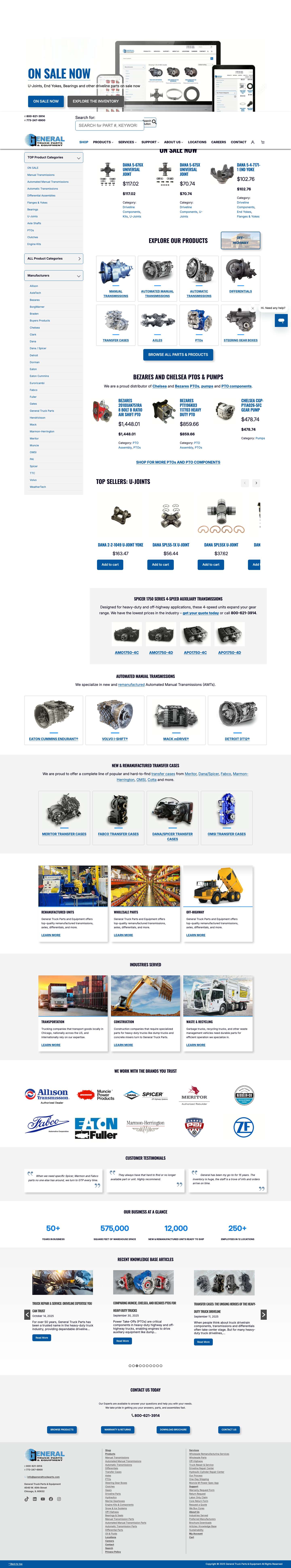 General Truck Parts and Equipment - General Truck Parts and Equipment - Full Screenshot