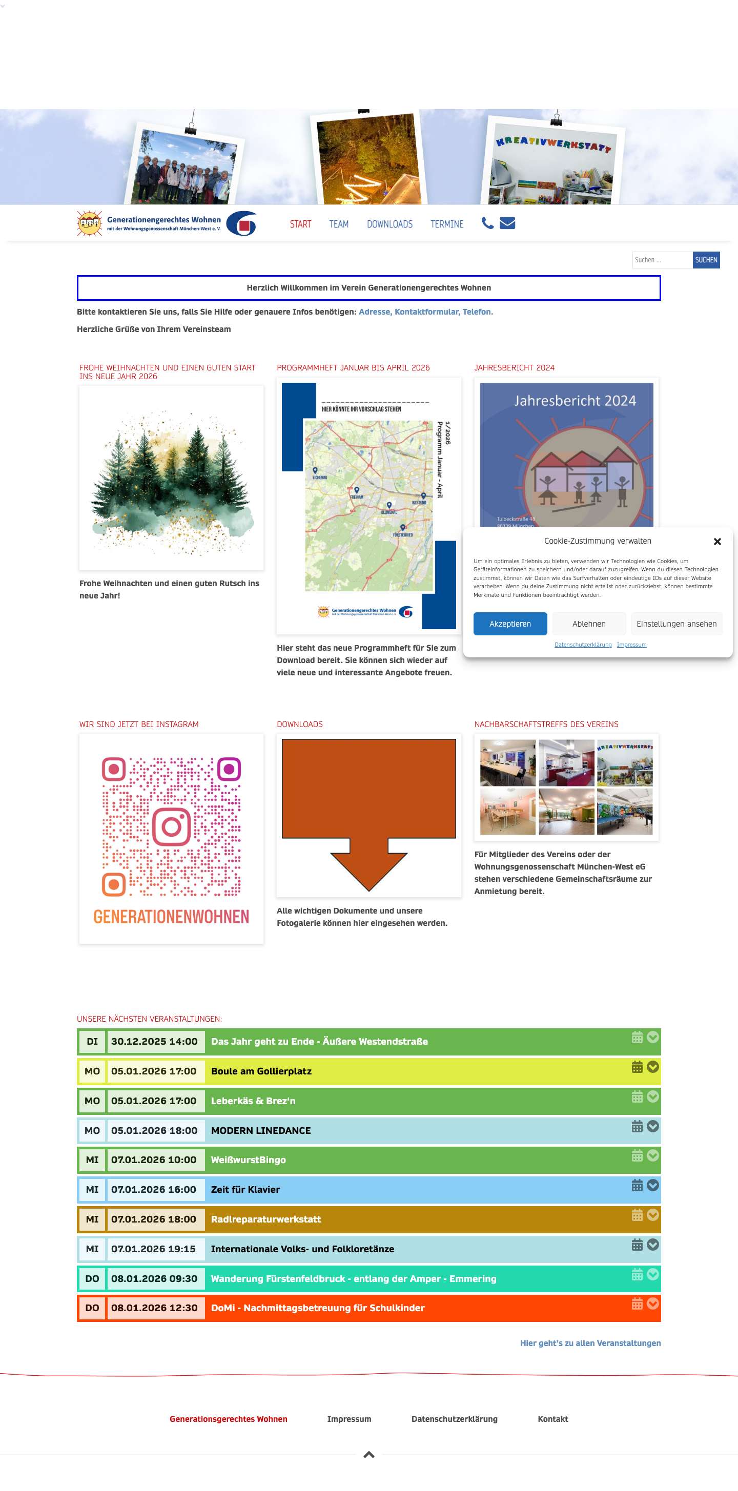 Generationengerechtes Wohnen mit der Wohnungsgenossenschaft München-West e.V – Generationengerechtes Wohnen mit der Wohnungsgenossenschaft München-West e.V - Full Screenshot