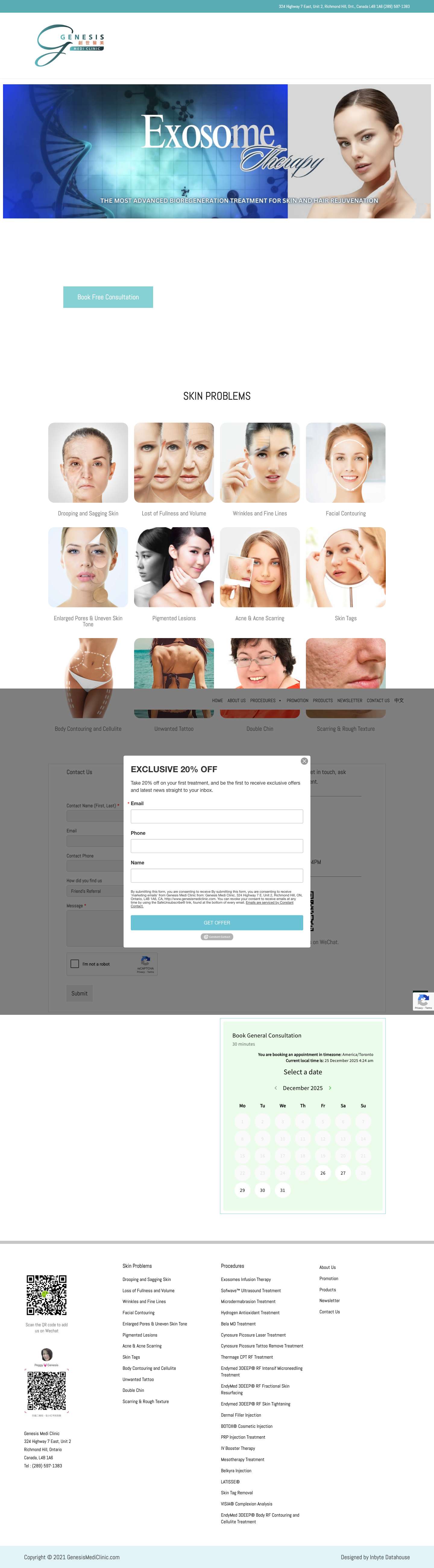 Best Medi Spa in Richmond Hill | Genesis Medi Clinic - Full Screenshot