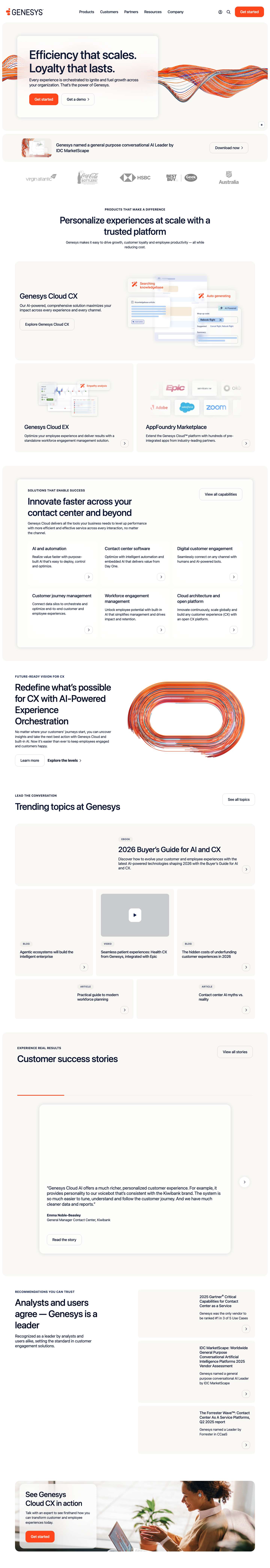 AI-Powered CX | Genesys Cloud - Full Screenshot