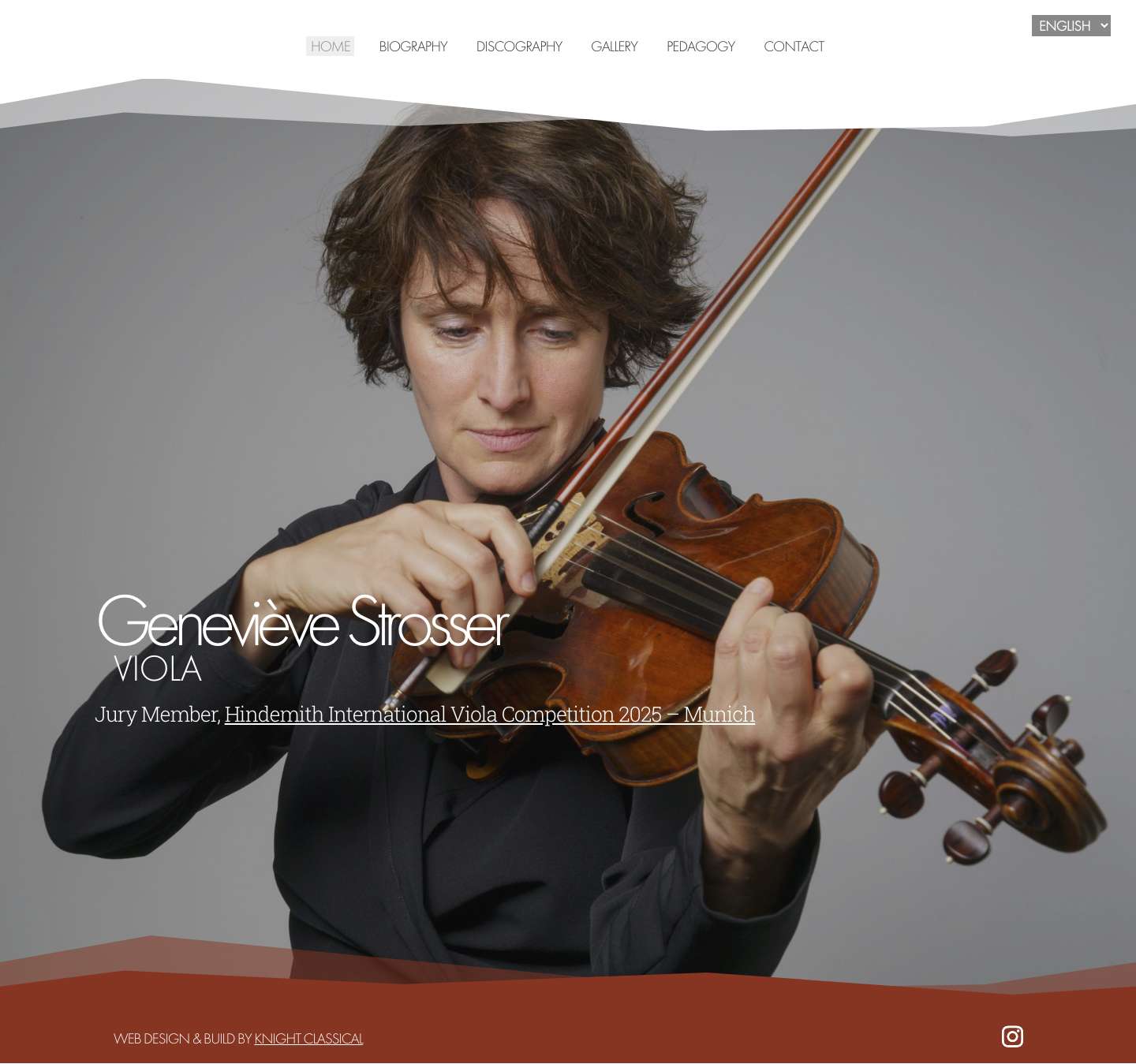 Geneviève Strosser, Viola | Official Website - Full Screenshot