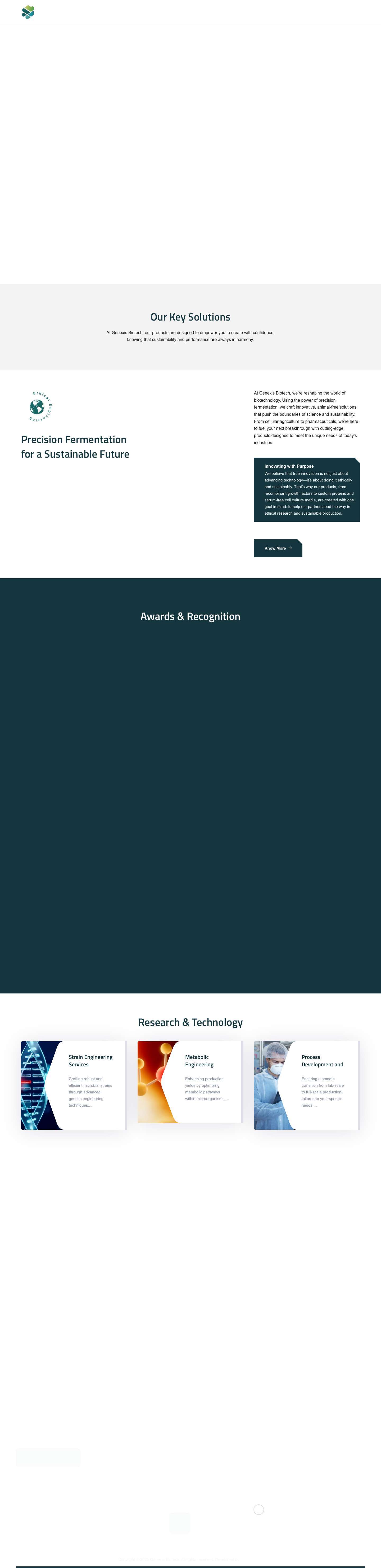 Home - Genexis Biotech - Full Screenshot