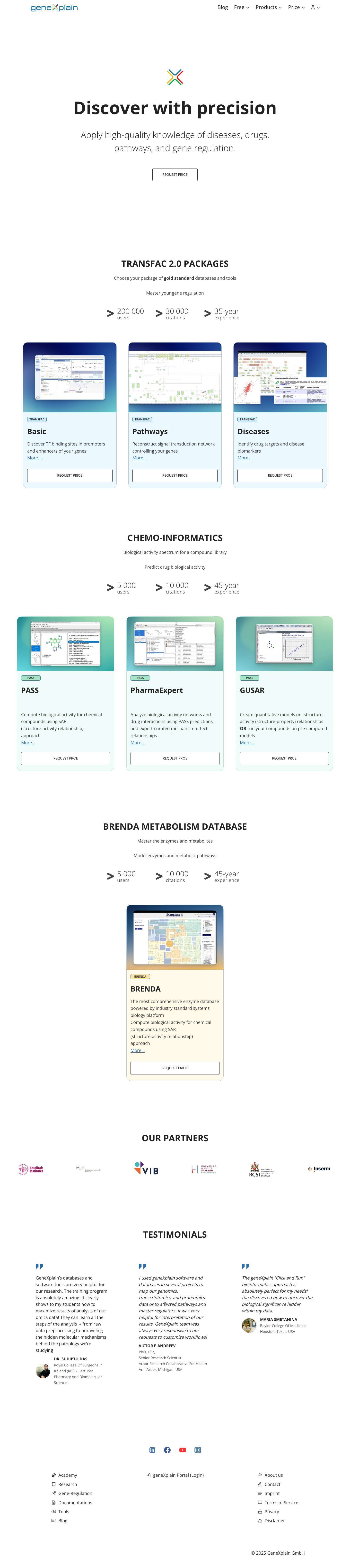Home page – Genexplain - GeneXplain GmbHExpandExpandExpandAccountExpandToggle MenuLinkedinFacebookYouTubeInstagramScroll to topScroll to topExpandExpandExpand - Full Screenshot