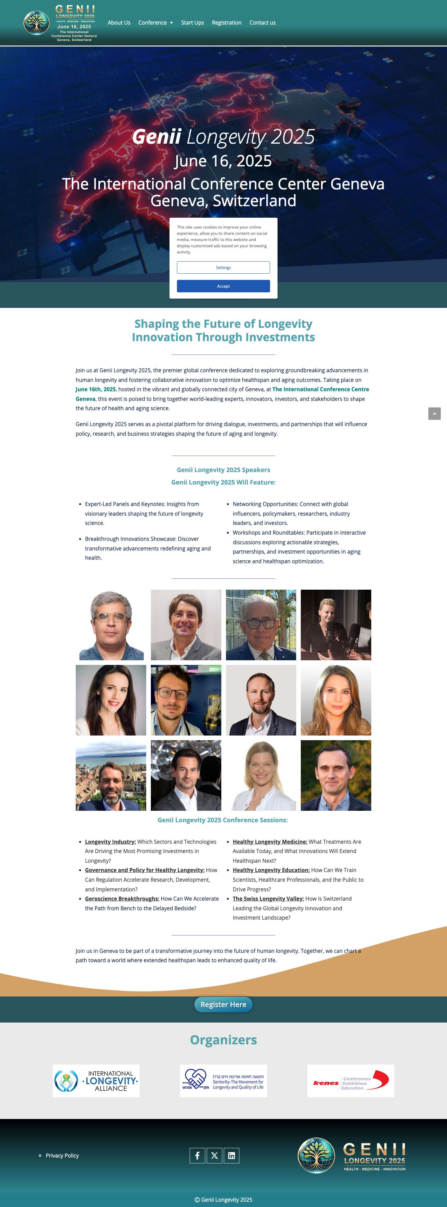 Genii Longevity 2025 - Full Screenshot