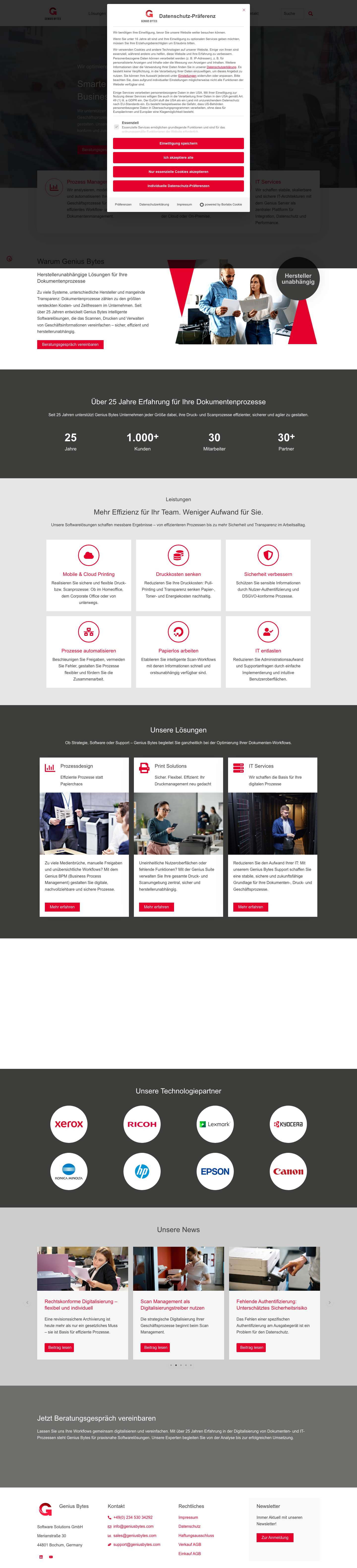 Print- & Scan-Management: Herstellerunabhängig (Genius Bytes) - Full Screenshot
