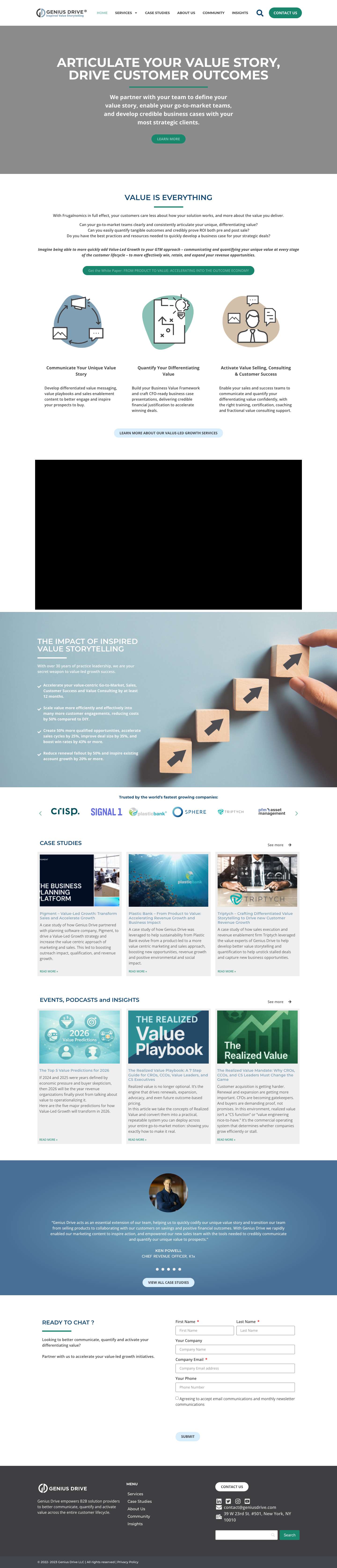 Home -Exceed Revenue Targets with Value Selling and Storytelling - Full Screenshot