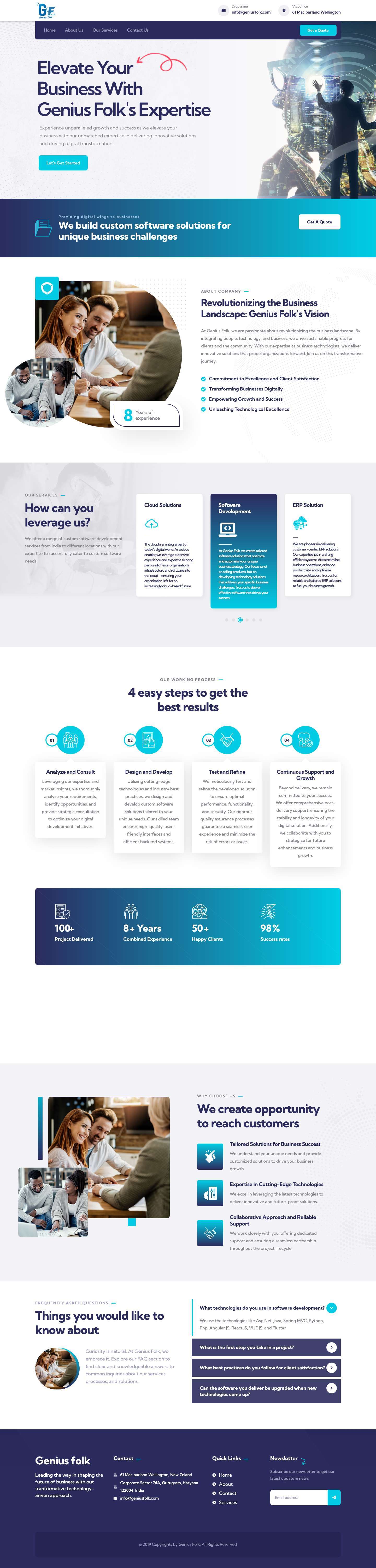 Genius Folk - Full Screenshot