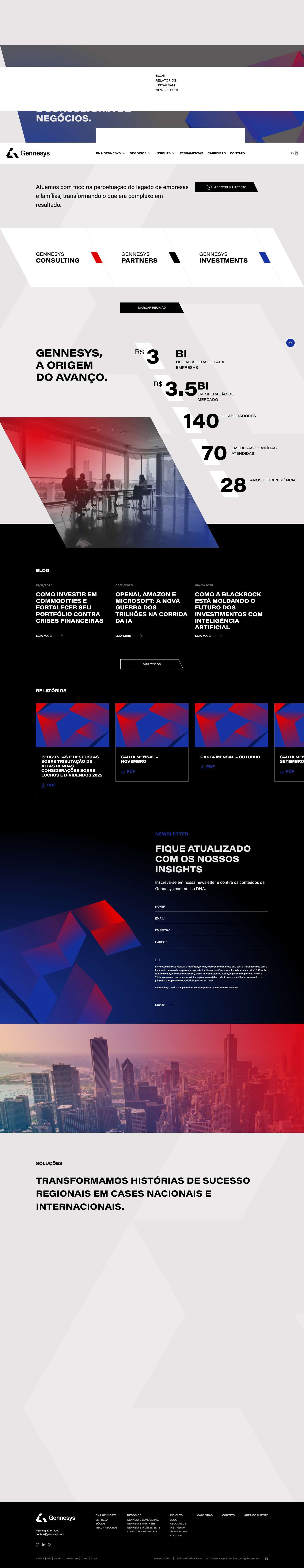 Home - Gennesys - Full Screenshot