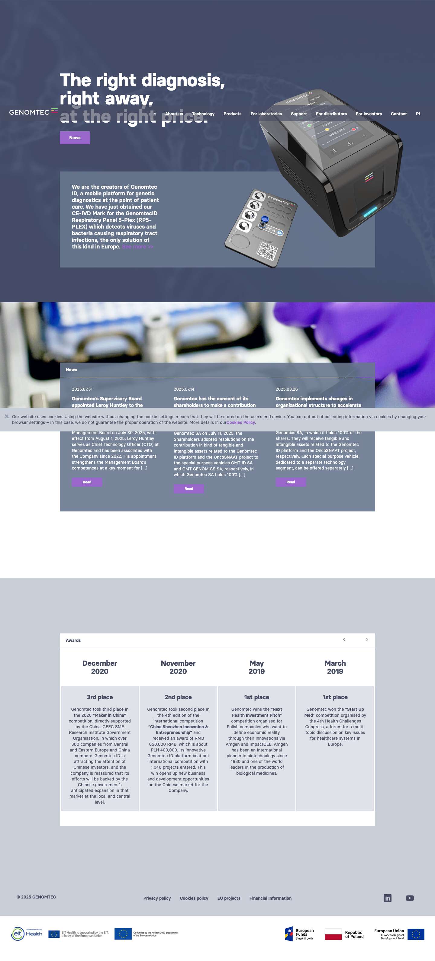 Home - Genomtec - Full Screenshot