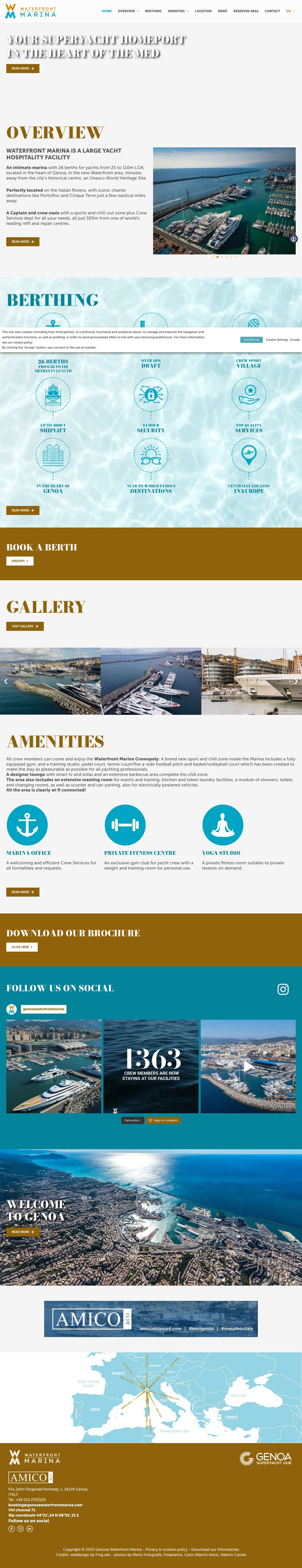 Waterfront Marina Genova | Genoa Port - Full Screenshot