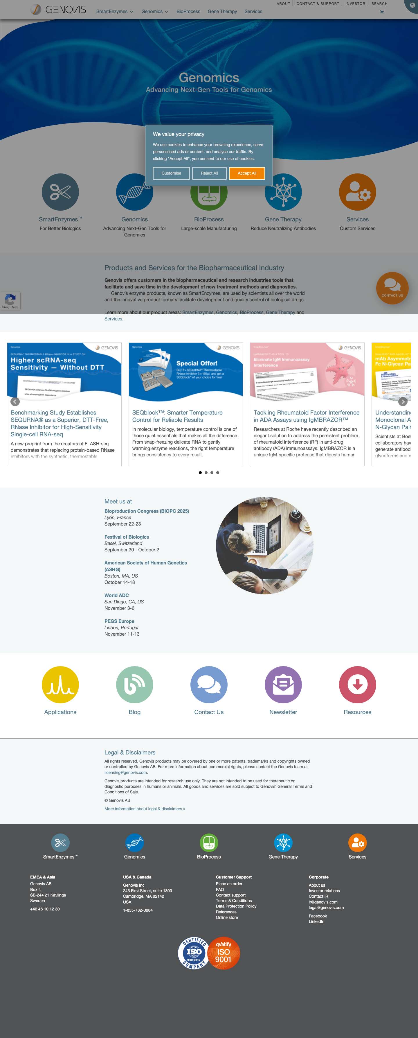 Genovis » Genovis Group - Full Screenshot