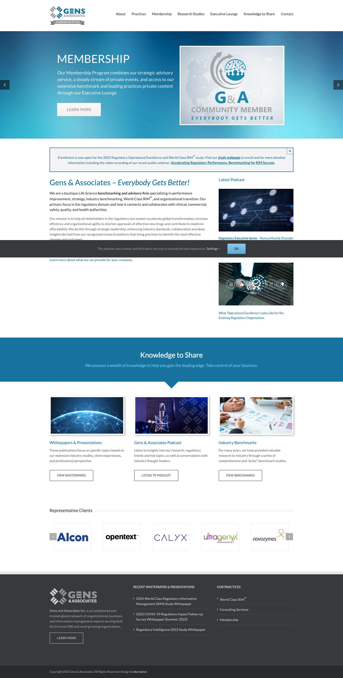 Gens Associates – Collaboration, Excellence, Results - Full Screenshot