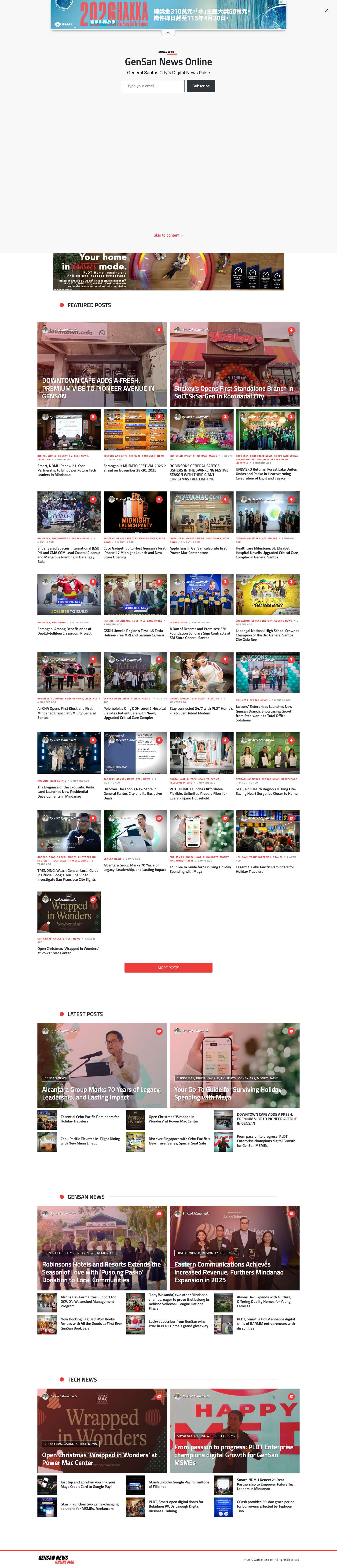 GenSan News Online – General Santos City's Digital News Pulse - Full Screenshot