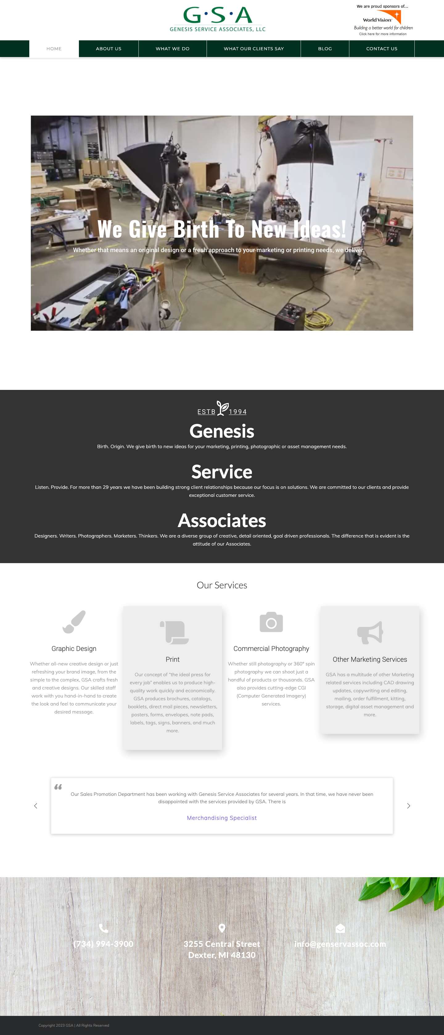 Home - Genesis Service Associates - Full Screenshot