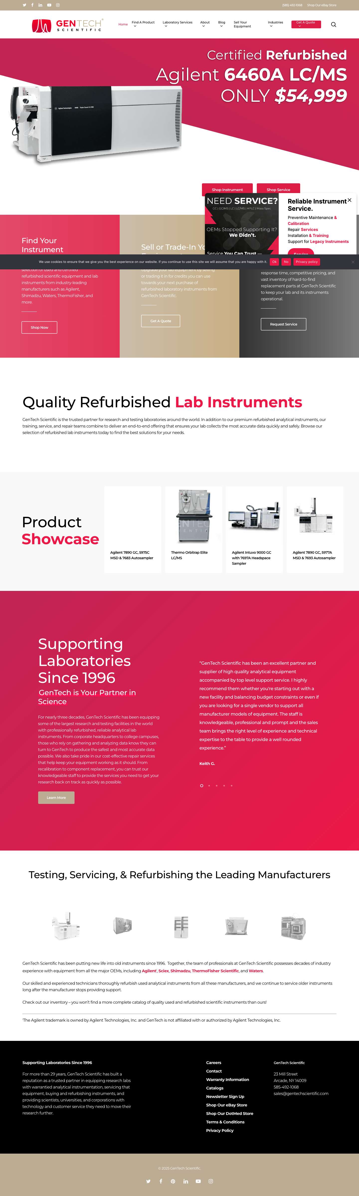 Used Lab Instruments | Refurbished Lab Instruments - Full Screenshot