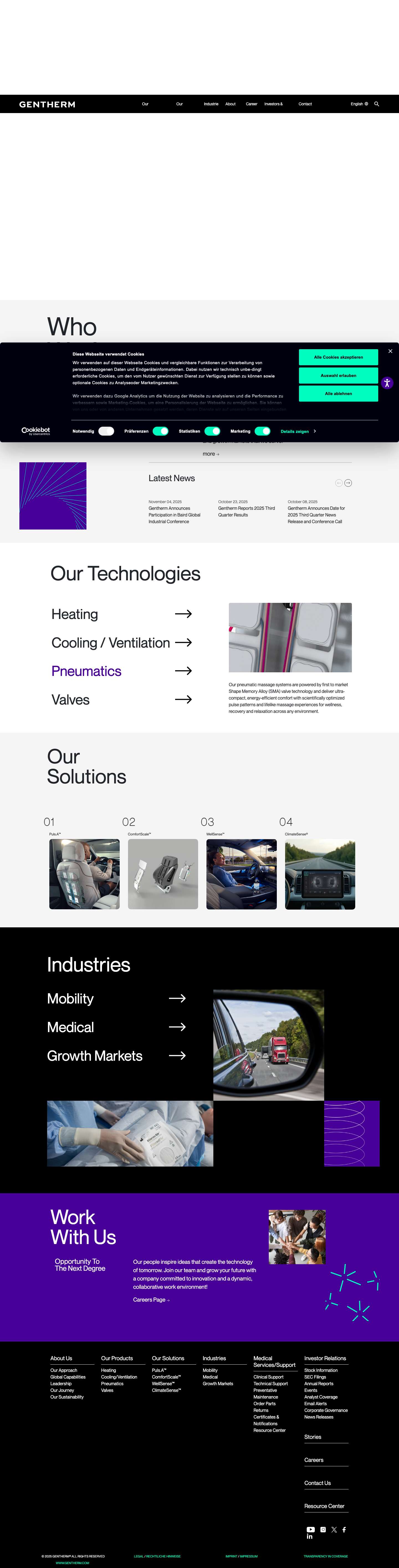 Home - Gentherm - Full Screenshot