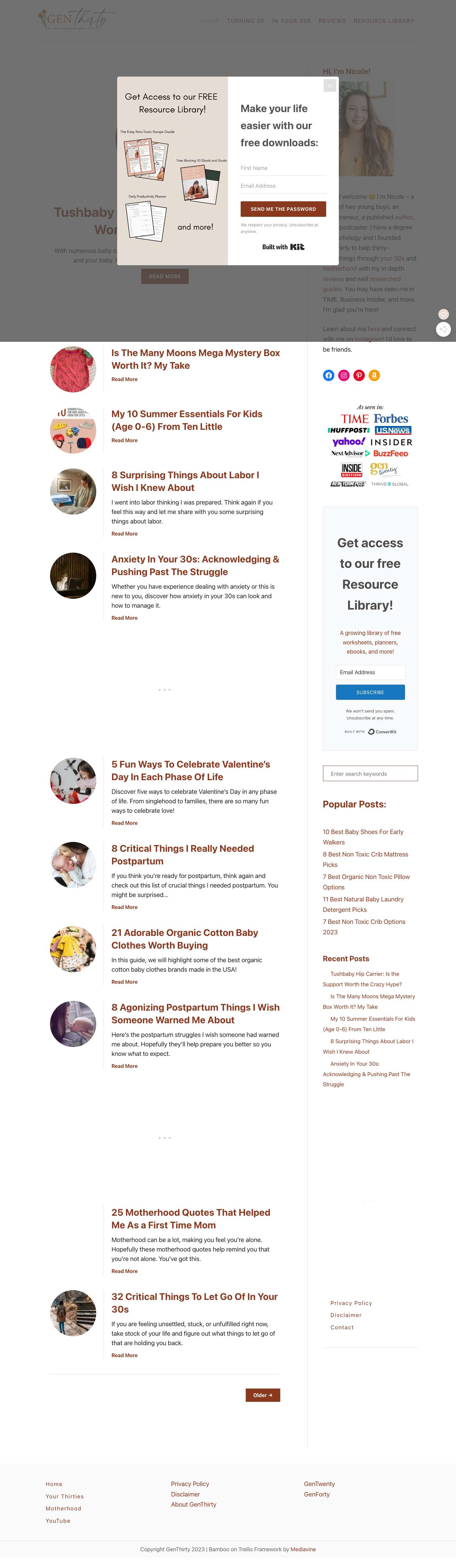 GenThirty - the thirty-somethings guide to life - Full Screenshot