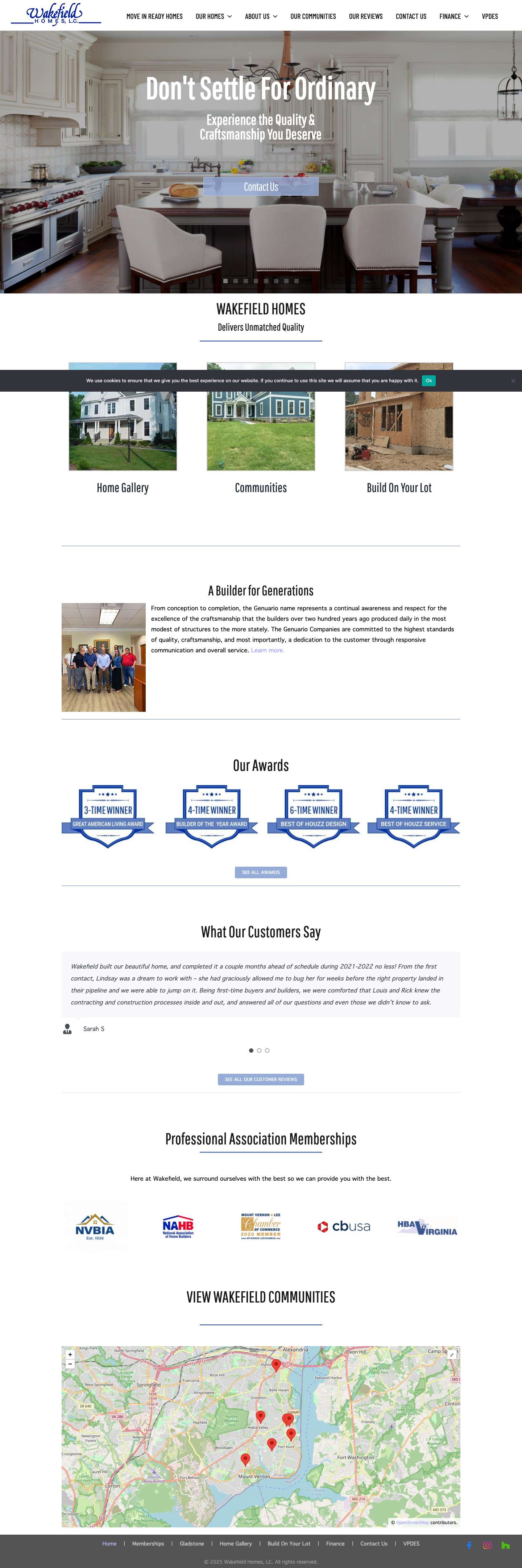 Award-Winning Custom Home Builder in Alexandria & Fairfax - Full Screenshot