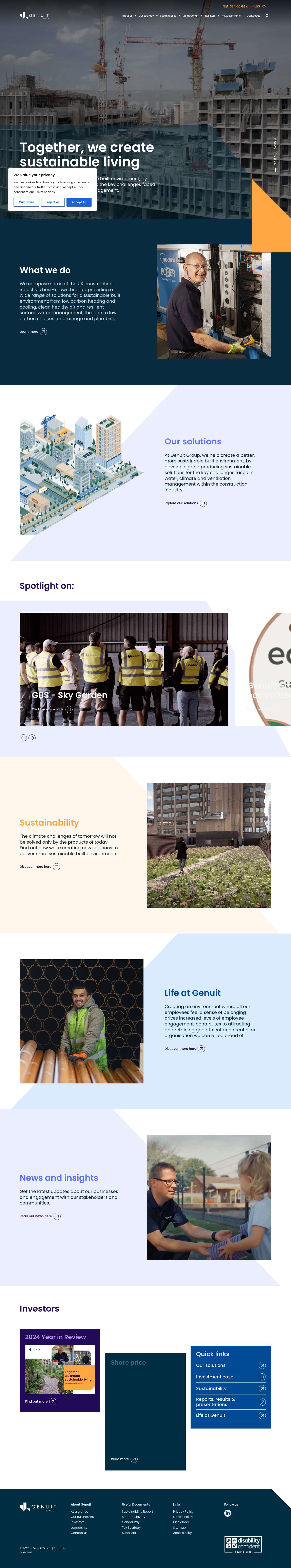 Homepage - Genuit - Full Screenshot