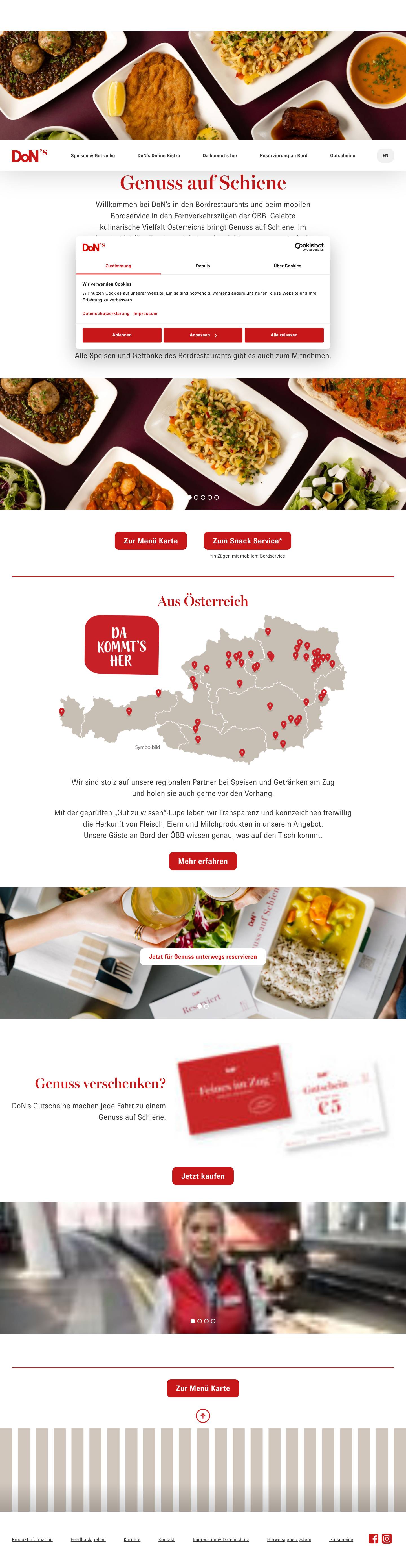 Genuss auf Schiene - DoN's - Full Screenshot