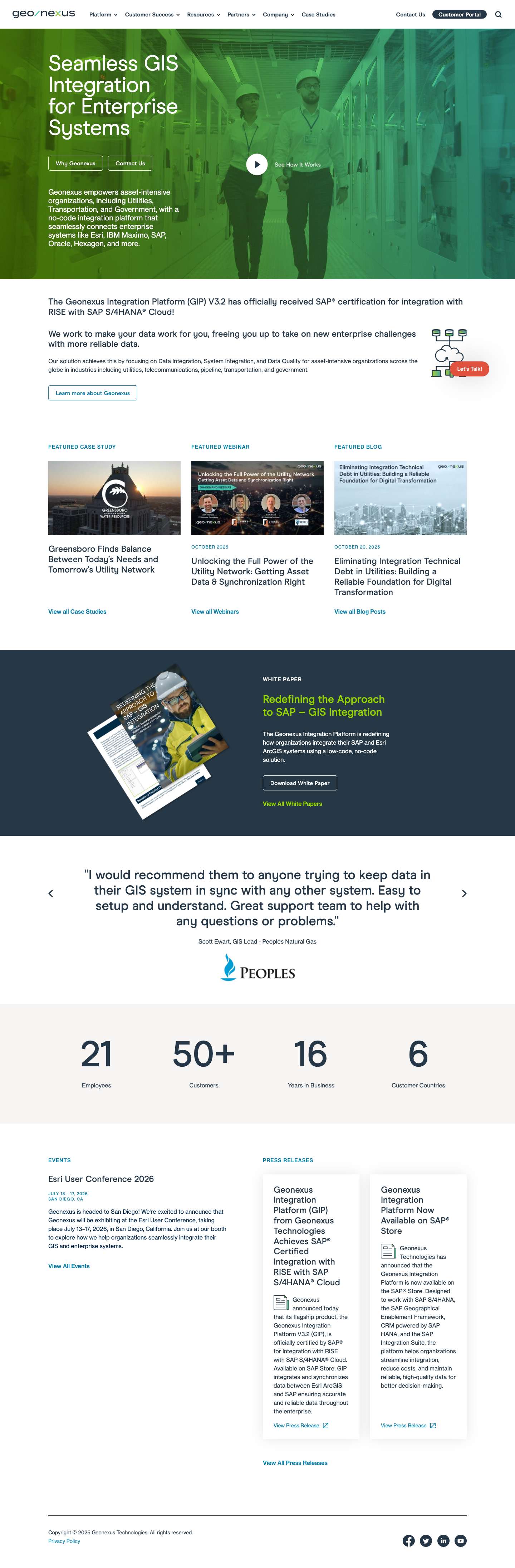 Home - Geonexus - Full Screenshot