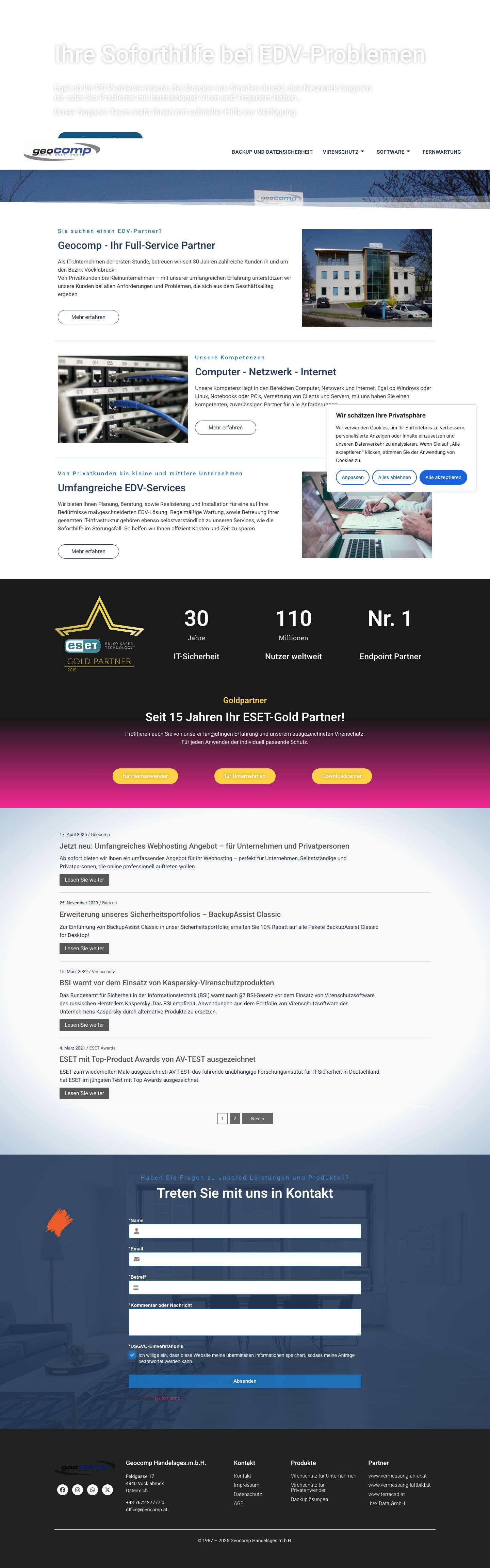 Geocomp – Computer – Netzwerk – Internet - Full Screenshot