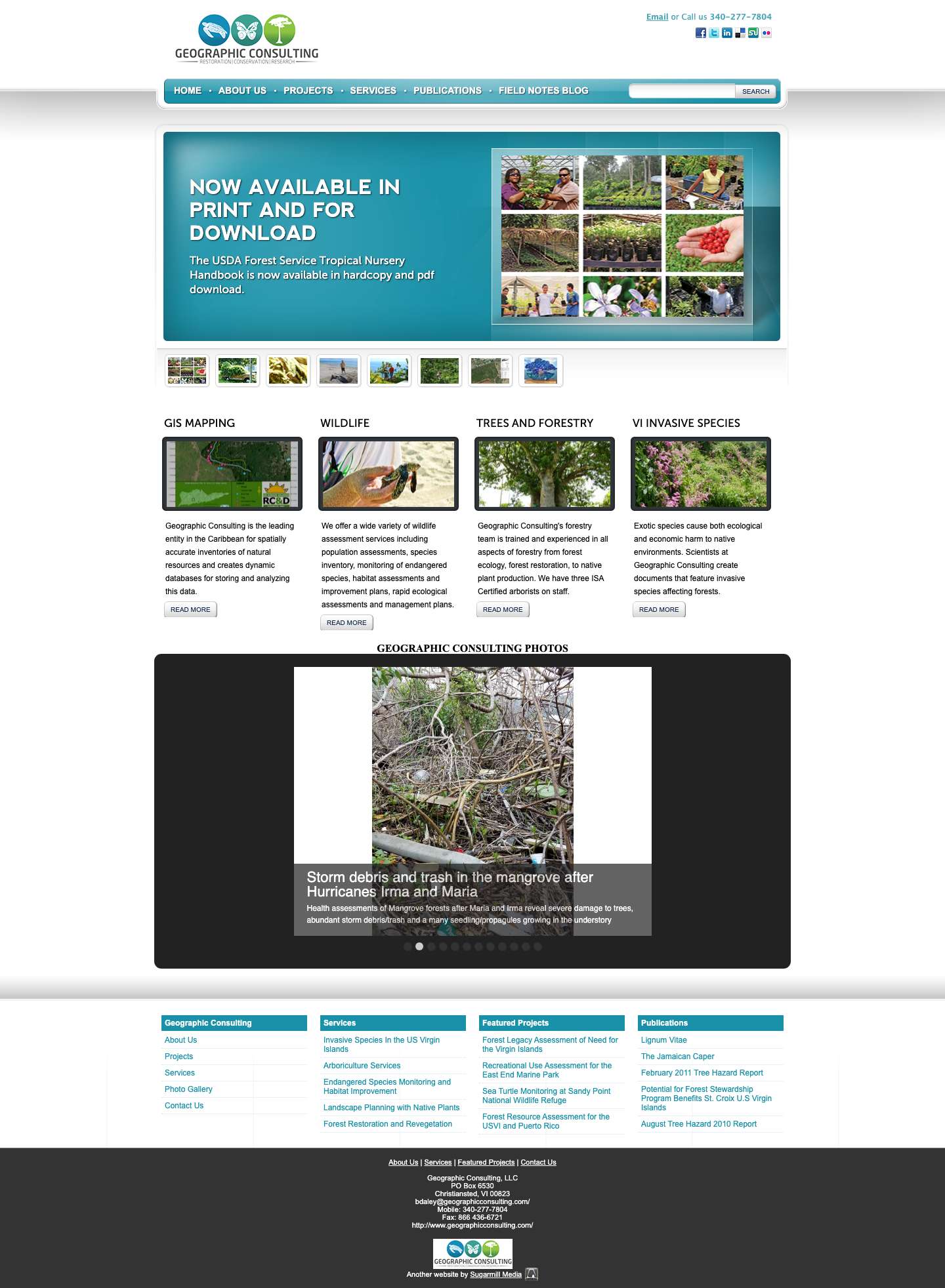 Geographic Consulting - Natural Resource Management Geographic Consulting - Full Screenshot