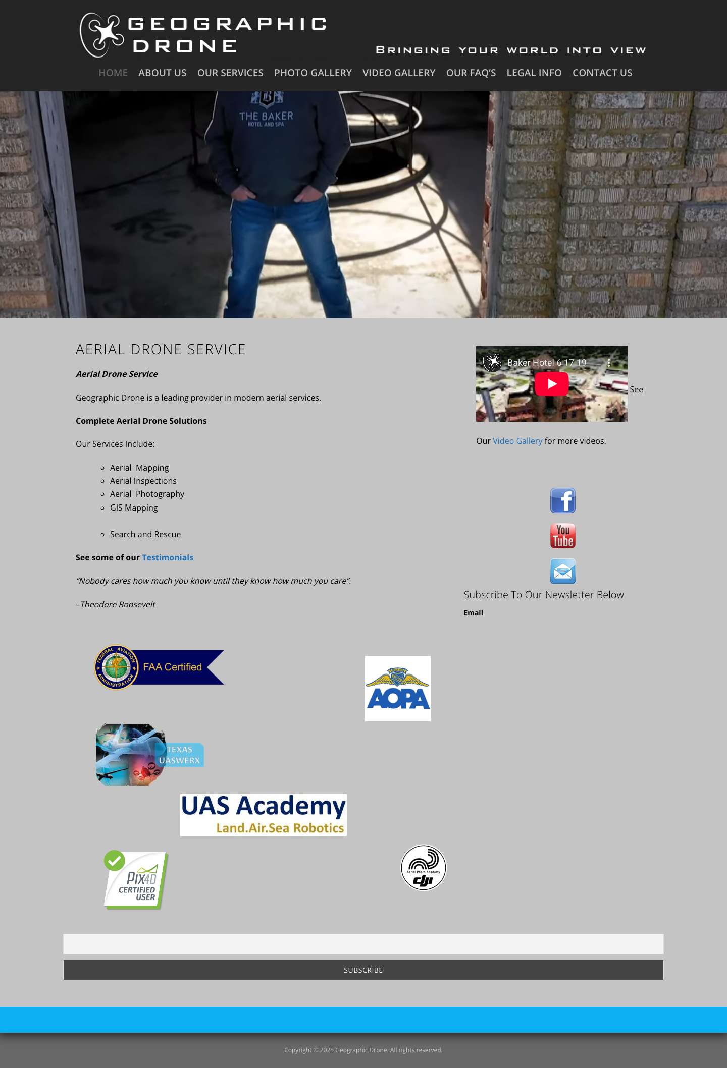 Aerial Drone Service - Full Screenshot