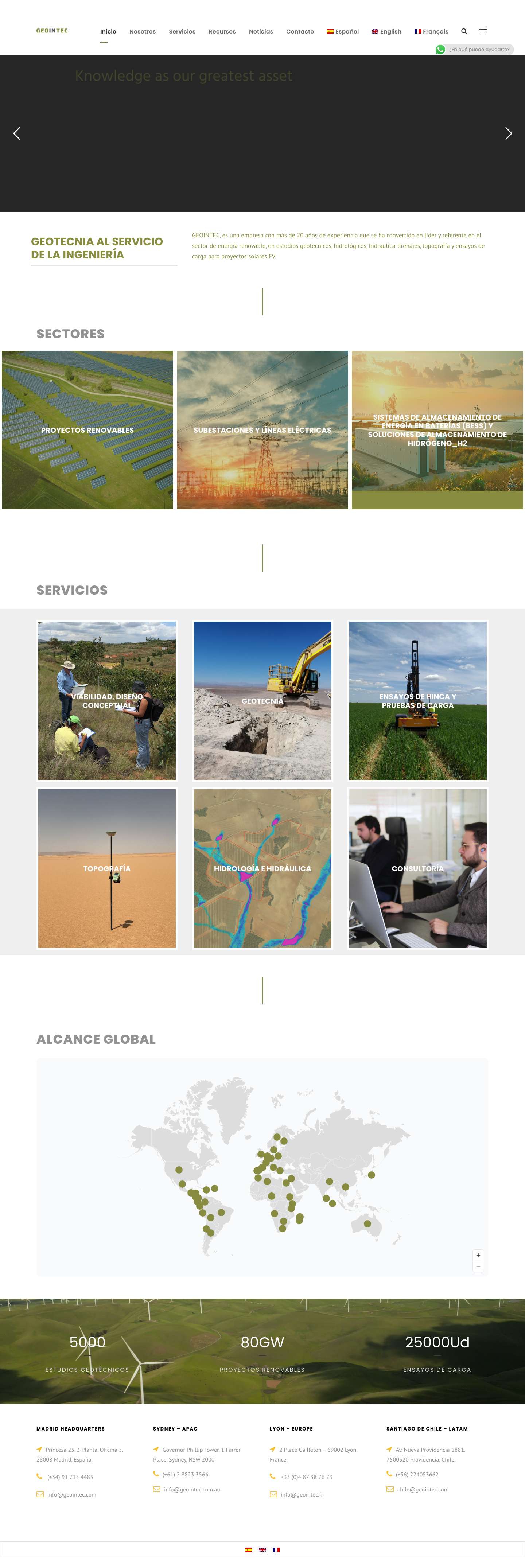 Geotecnia e Ingeniería del Terreno S.L. | Geointec - Full Screenshot