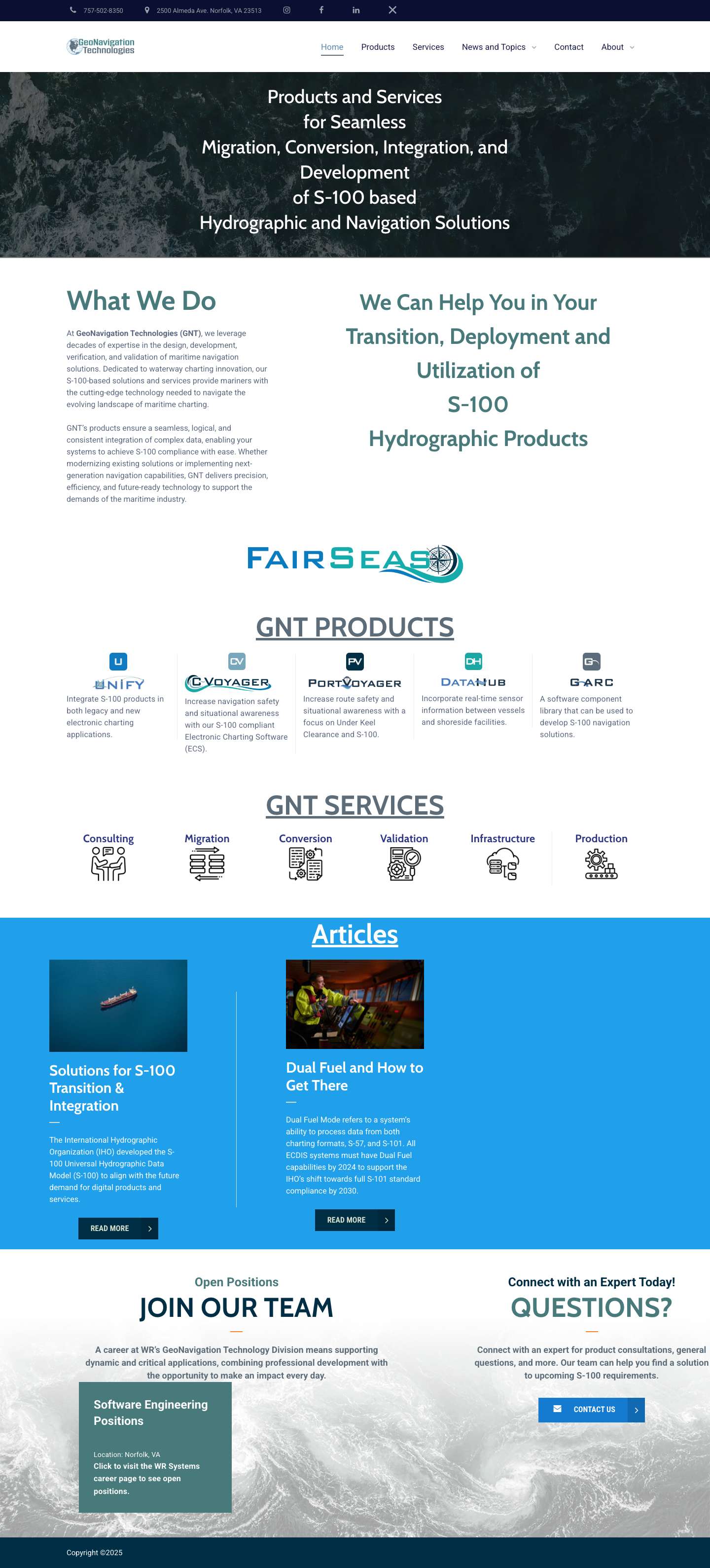 Home - GeoNavigation Technologies - Full Screenshot