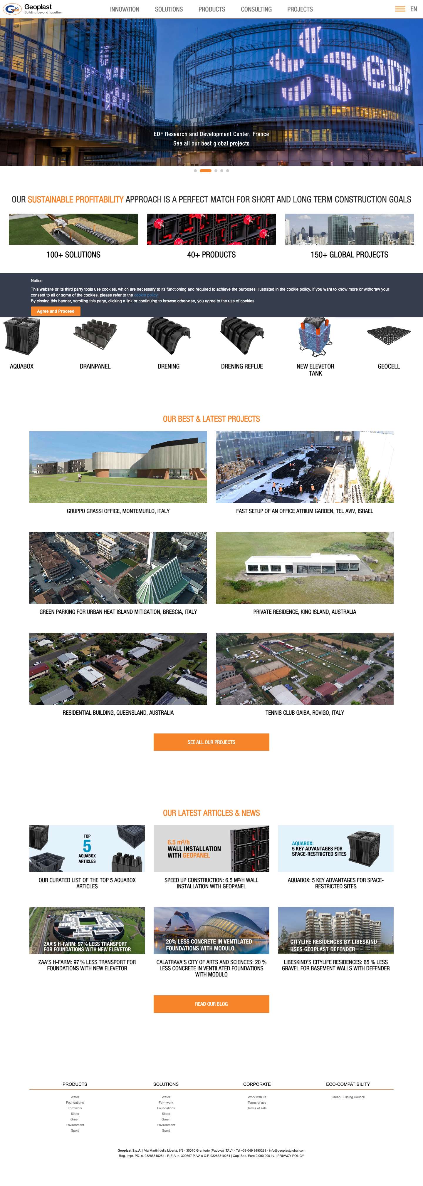 Geoplast - Building beyond together - Full Screenshot