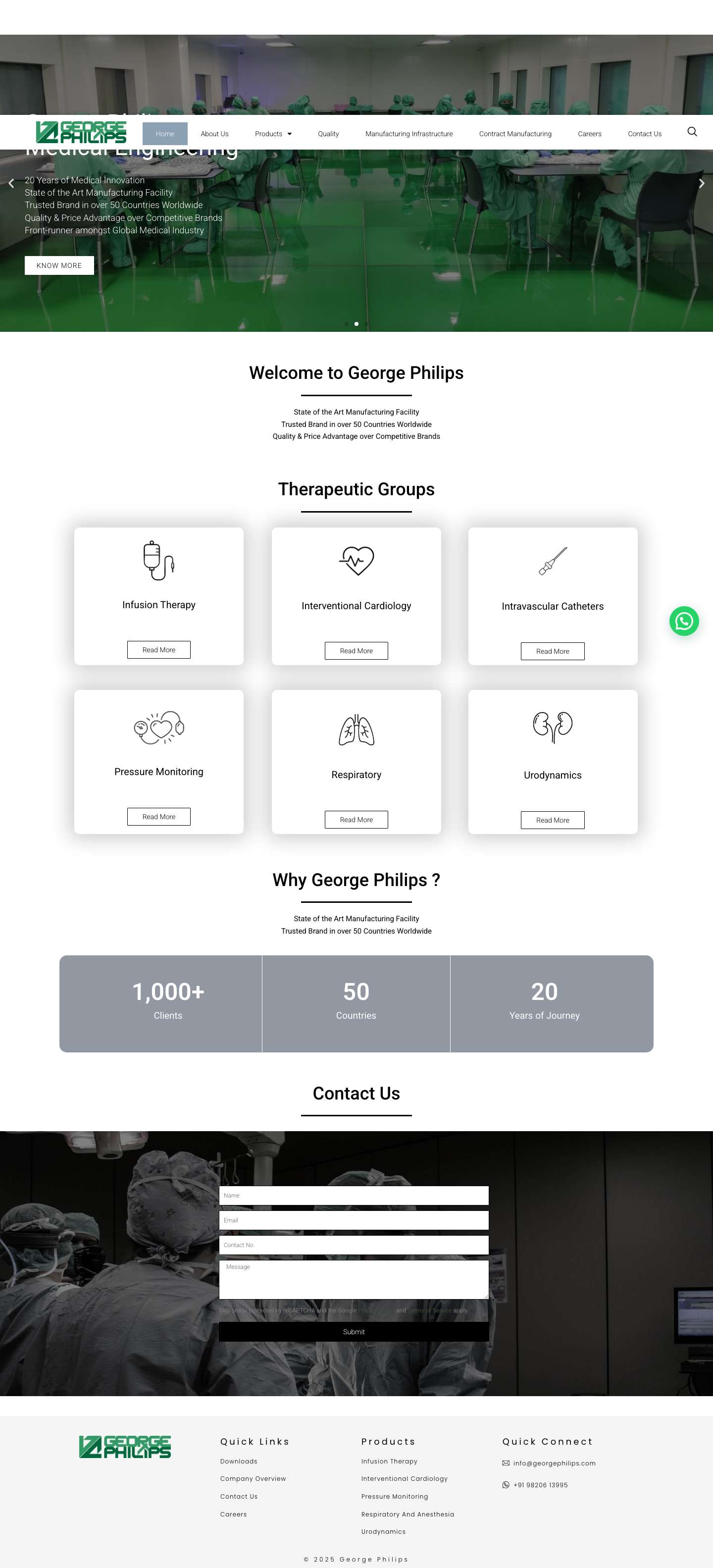 Home - George Philips - Full Screenshot