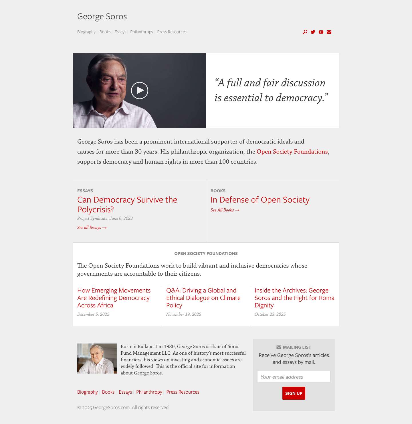 George Soros - Full Screenshot