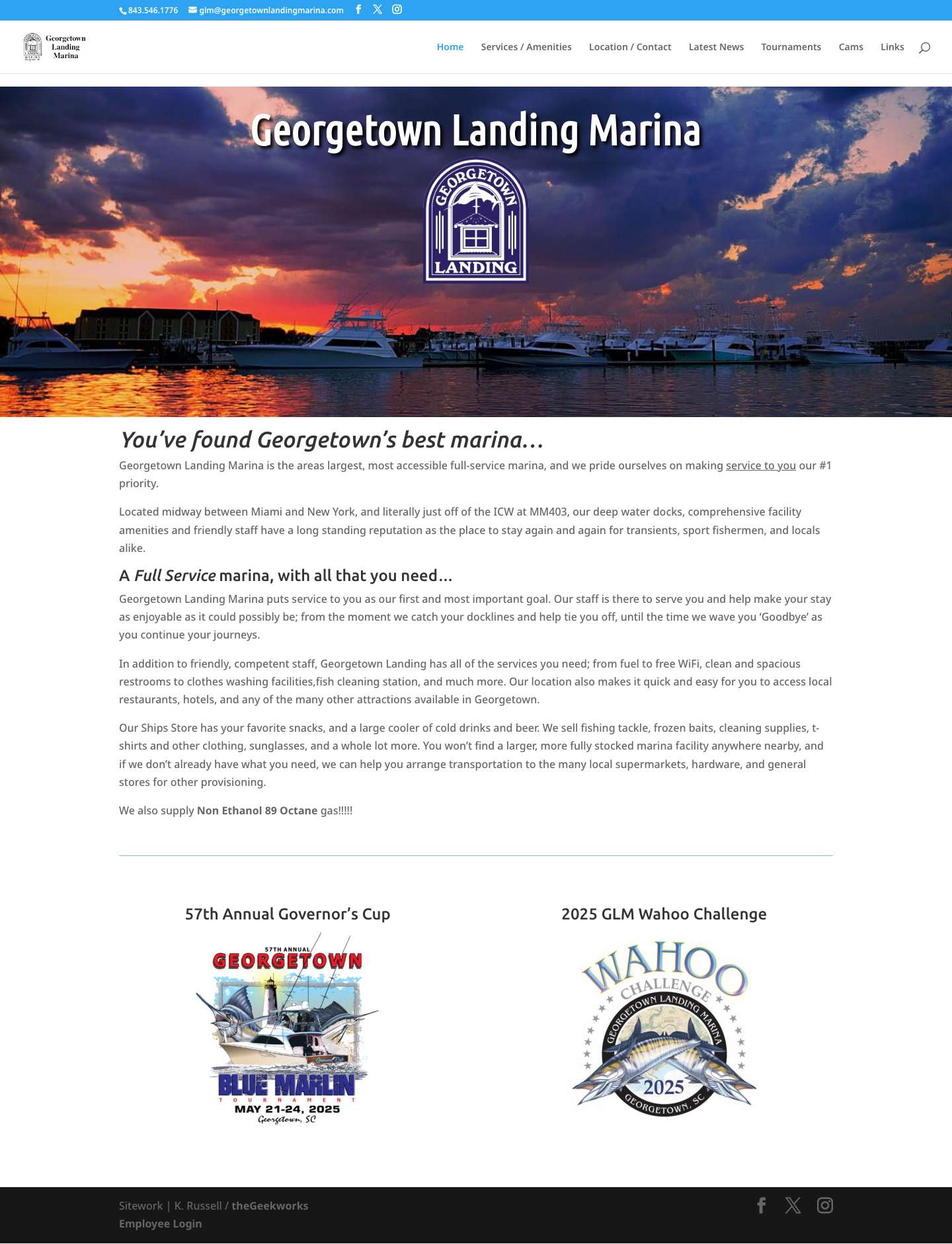 Georgetown Landing Marina | Full Service Marina Georgetown, SC - Full Screenshot