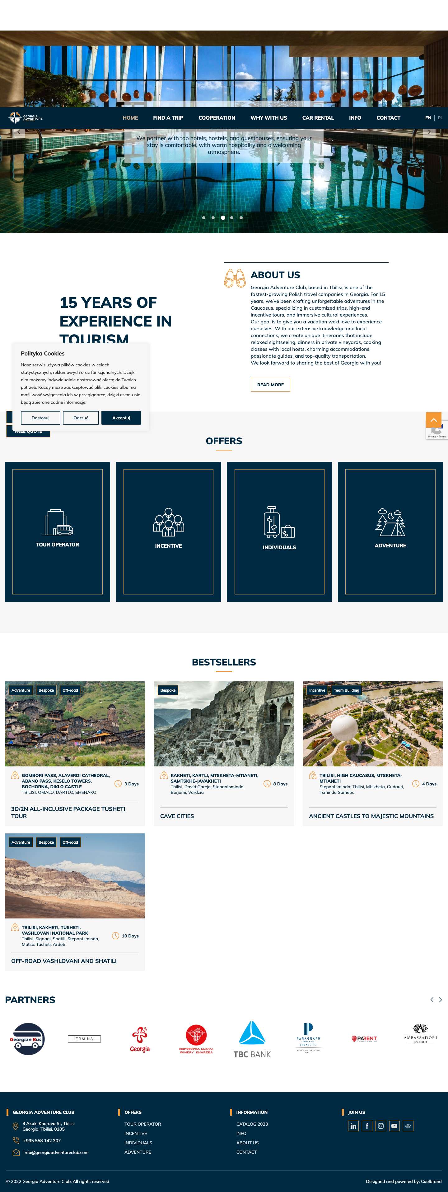 Georgia Adventure Club | DMC | Your Adventure Starts Here - Full Screenshot