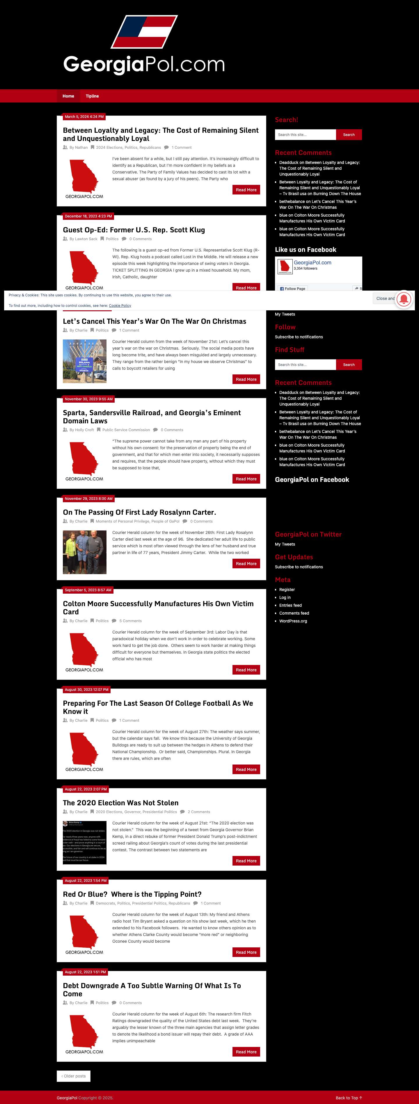 GeorgiaPol – All the Georgia political news that is fit to print… and some that isn't. - Full Screenshot