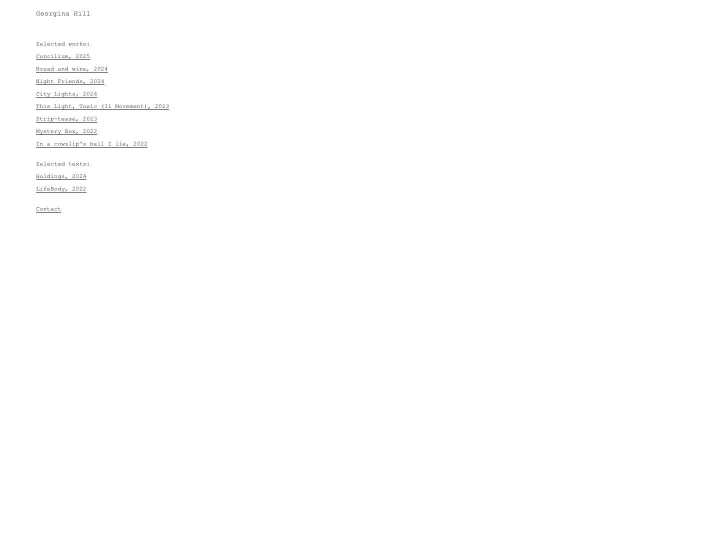 Georgina Hill - Full Screenshot