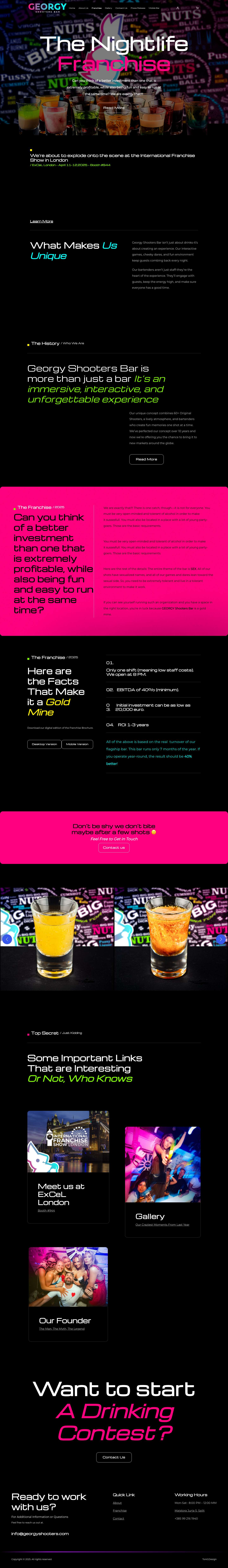 Georgy shooters bar – The Nightlife Franchise - Full Screenshot