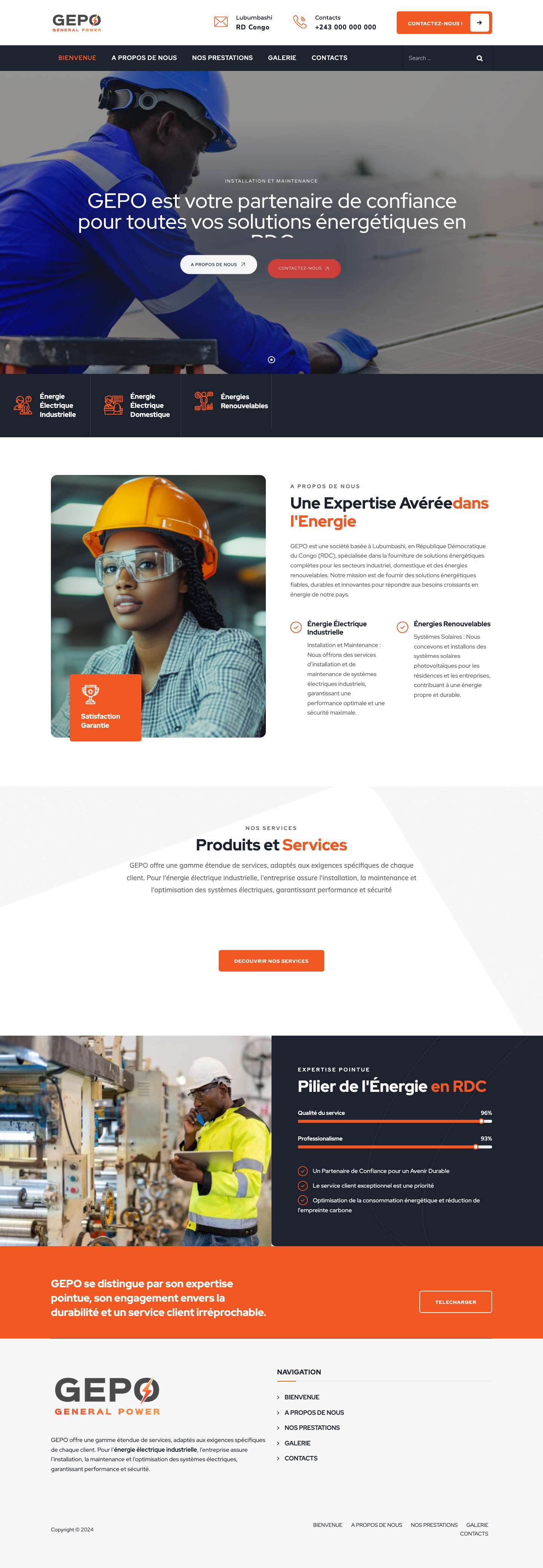 BIENVENUE - GEPO - Full Screenshot