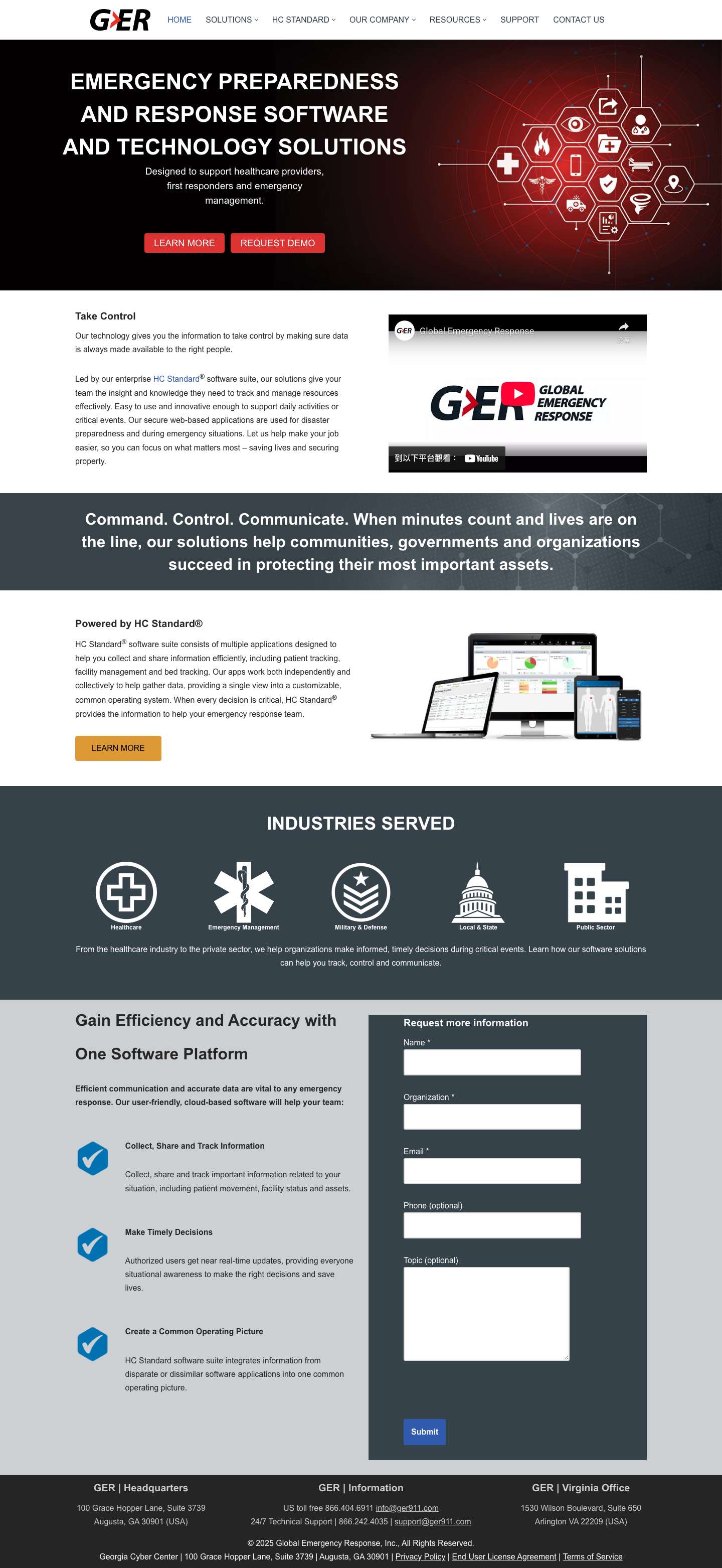 GER | Global Emergency Response - Full Screenshot