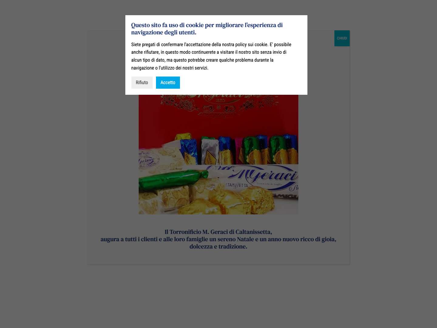 Geraci1870 - home - Premiata fabbrica torroni e dolci - Specialita' siciliane dal 1870. - Full Screenshot