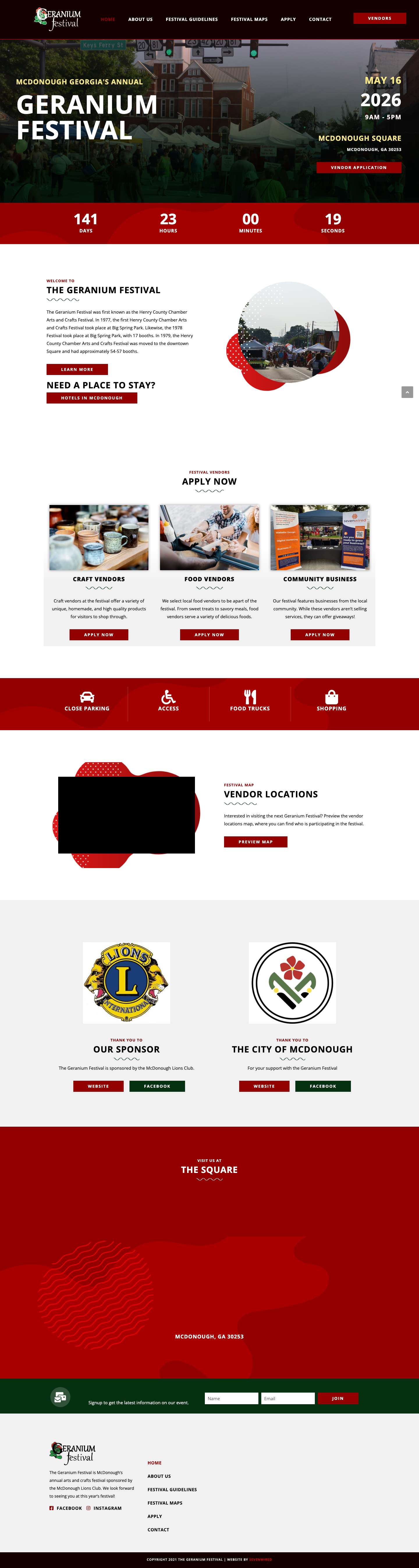 The Geranium Festival – Henry County's Annual Festival - Full Screenshot