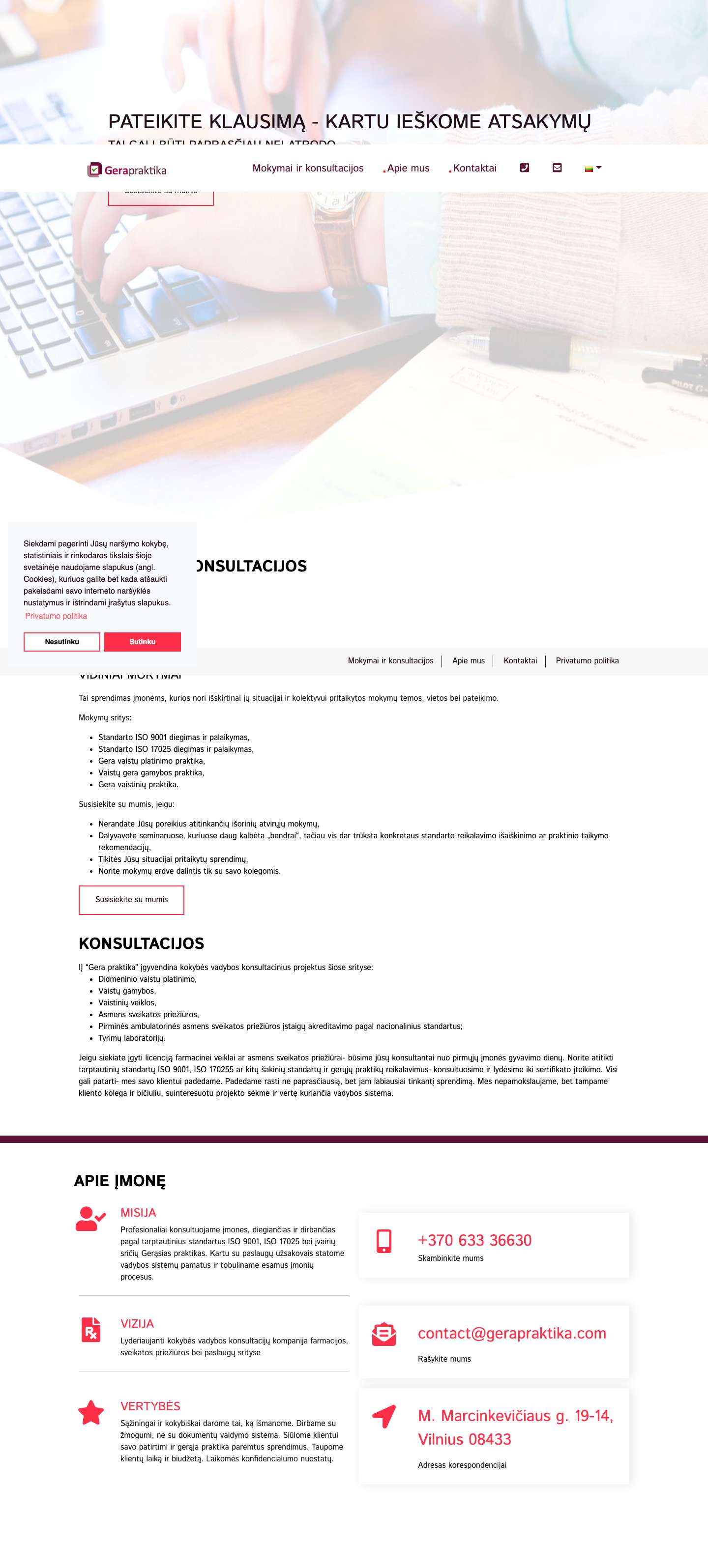 Gera praktika - Full Screenshot