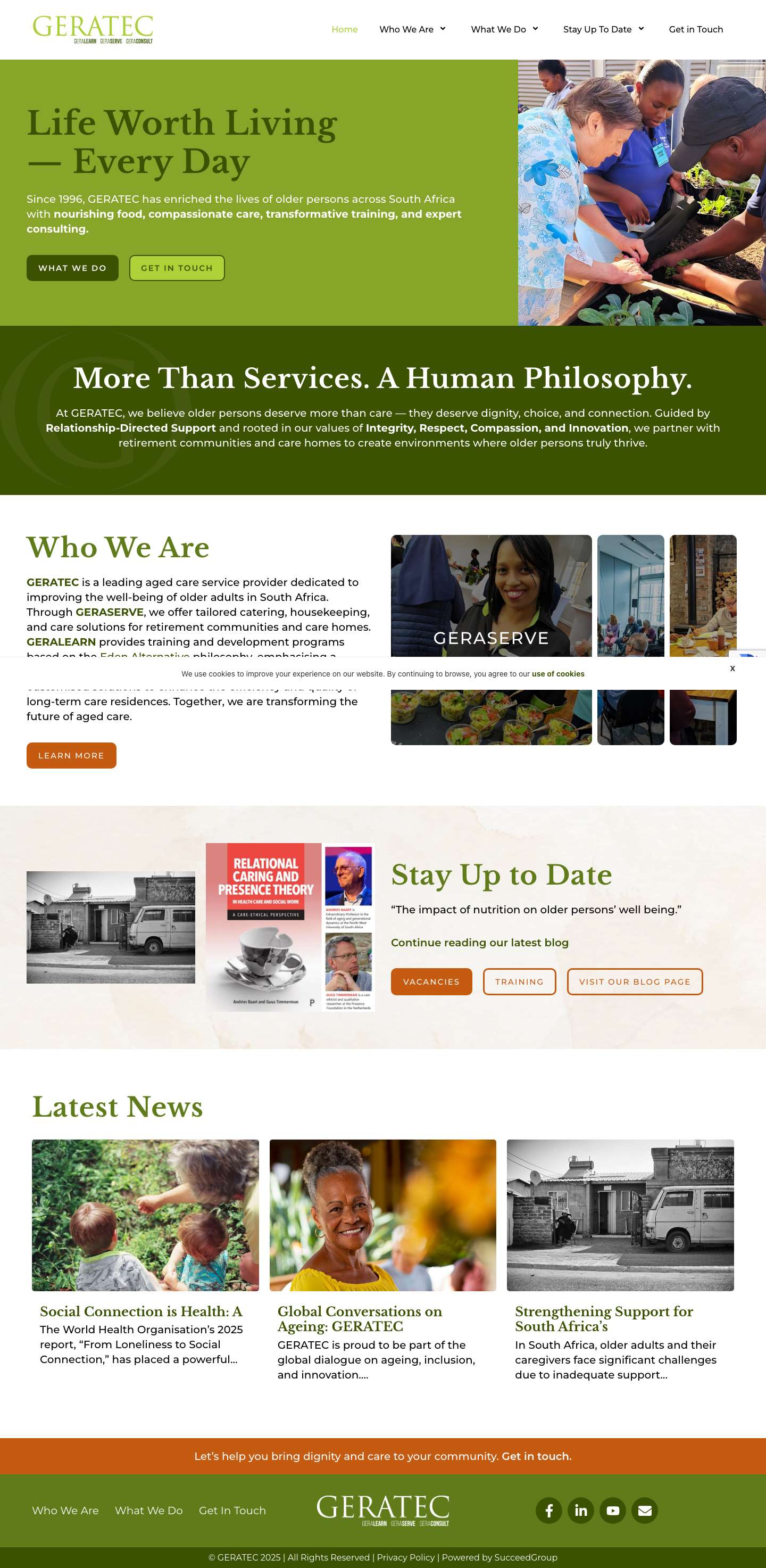 Home - GERATEC - Your Quality of Life Partner - Full Screenshot