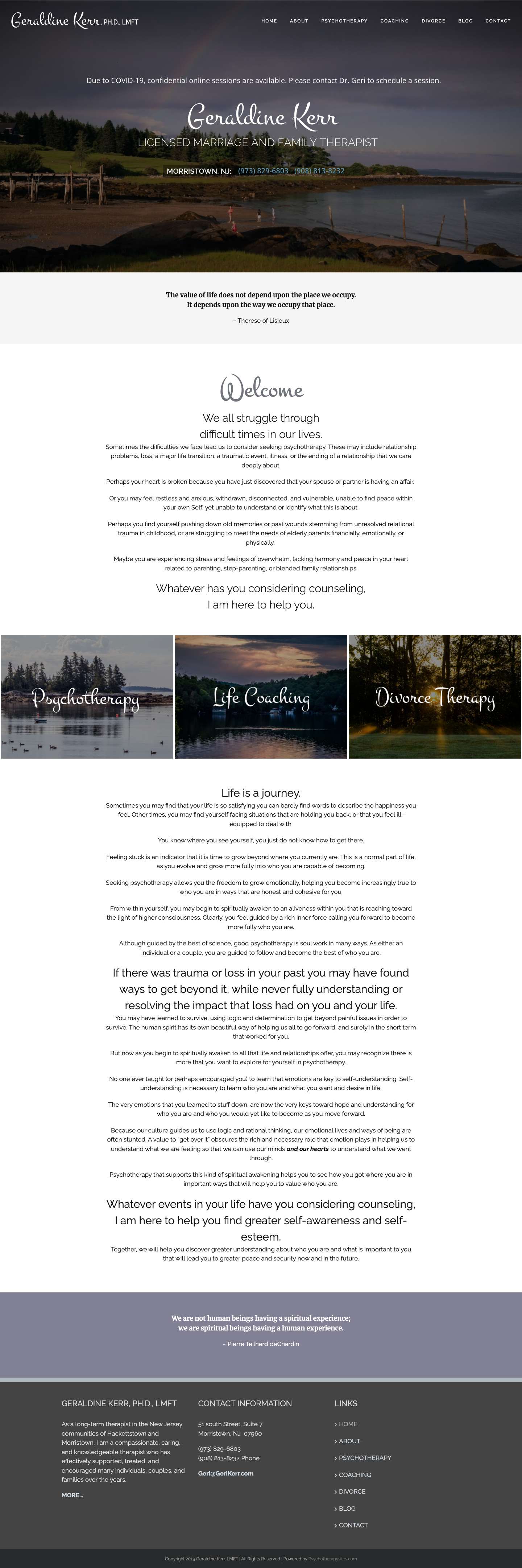 Psychotherapy & Spiritual Awakening For Life's Plot Twists - Full Screenshot