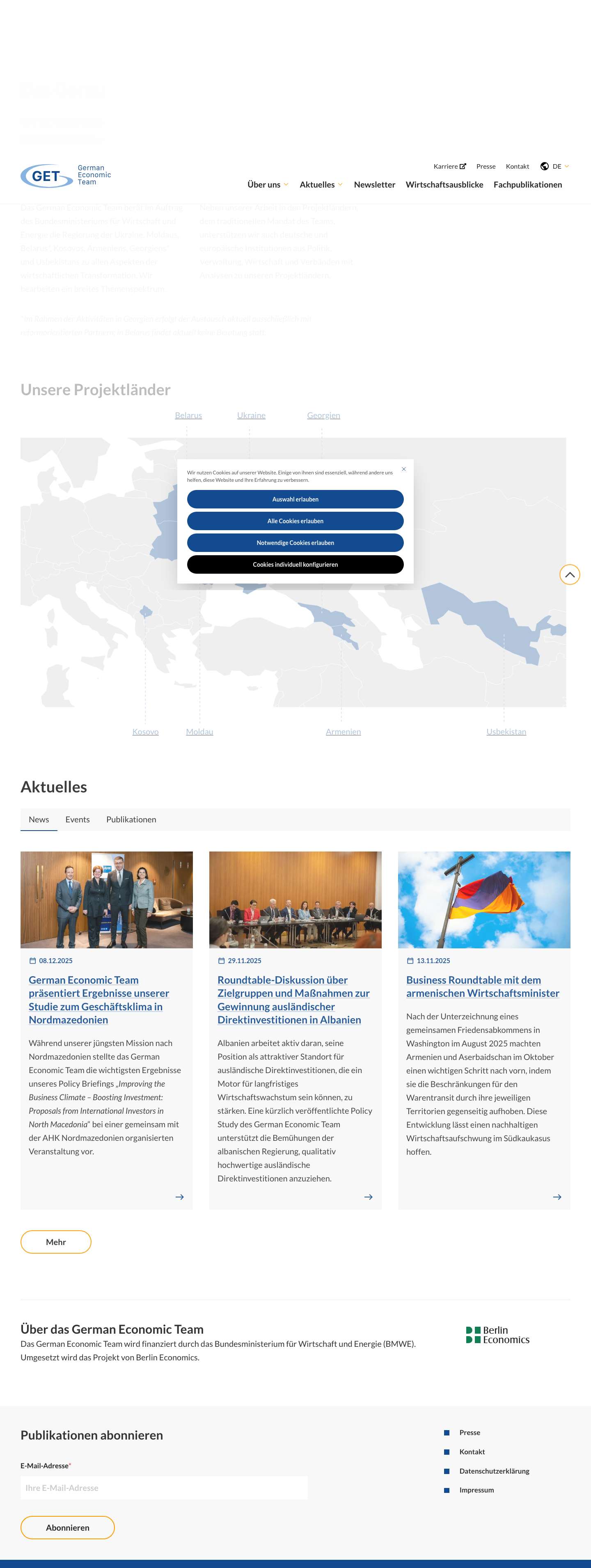 German Economic Team - Full Screenshot