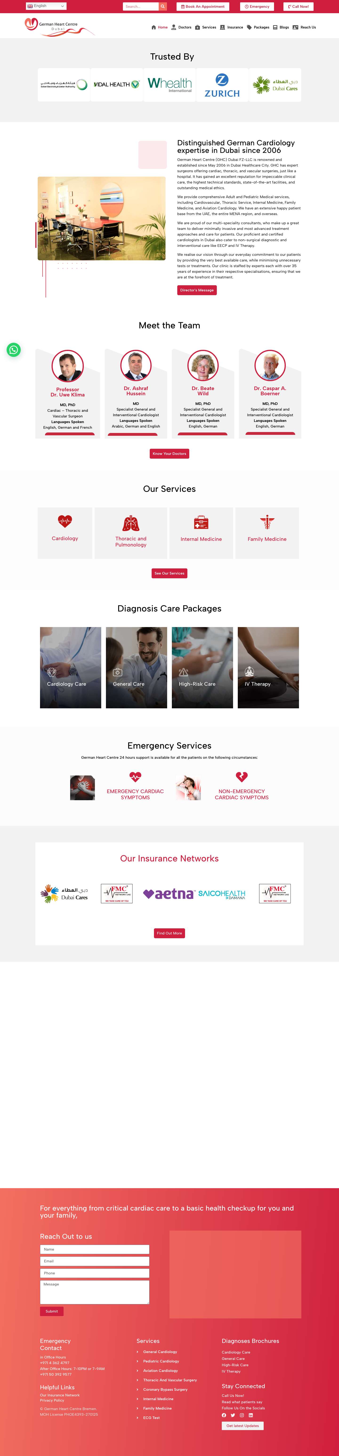 Cardiologist in Dubai | Cardiology Hospital in Dubai - Full Screenshot