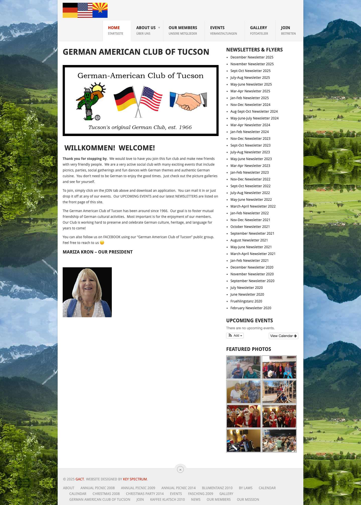 GACT – Tucson's Original German Club - Full Screenshot